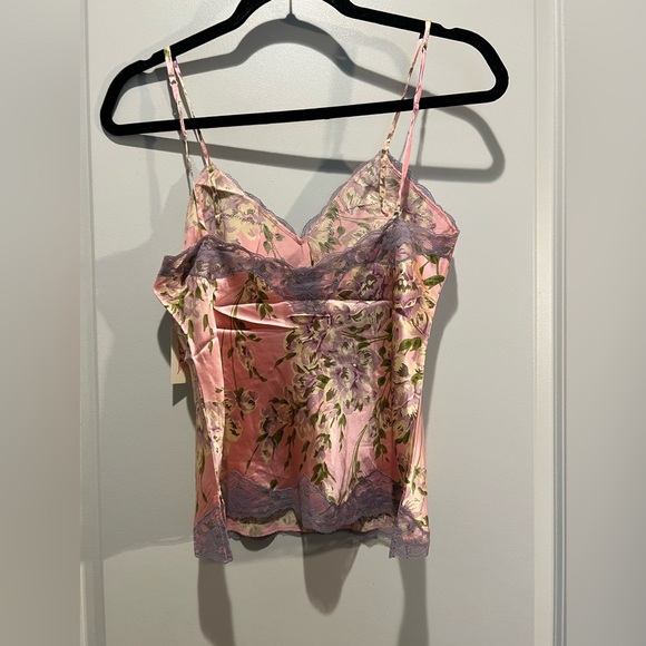 Gold Hawk Pink Floral Silk Lace Camisole Size S NWT - Picture 3 of 6